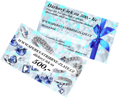 Dárkový šek na 500,- Kč