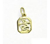 Zlatý přívěsek, žluté zlato, střelec, znamení zvěrokruhu, přívěšek, P 127  