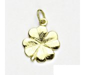 Zlatý přívěsek, žluté zlato, čtyřlístek, přívěšek ze zlata, P 905