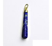 Zlatý přívěsek, žluté zlato, přírodní lapis lazuli, přívěsek s lapisem, P 41 