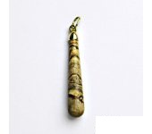 Zlatý přívěsek, žluté zlato, přírodní jaspis oblázkový, P 41