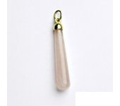 Zlatý přívěsek, žluté zlato, přírodní růženín, přívěsek s růženínem, P 41 