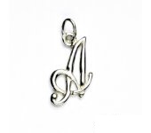 Zlatý přívěsek, písmeno A, bílé zlato, zlaté písmenko, P 437