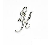 Zlatý přívěsek, písmeno K, bílé zlato, zlaté písmenko, P 437 