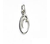 Zlatý přívěsek, písmeno O, bílé zlato, zlaté písmenko, P 437  