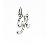 Zlatý přívěsek, písmeno R, bílé zlato, zlaté písmenko, P 437  