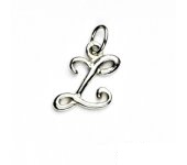 Zlatý přívěsek, písmeno Z, bílé zlato, zlaté písmenko, P 437 