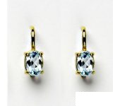 Zlaté náušnice, žluté zlato, náušnice ze zlata, čirý zirkon, NK 1246