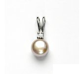 Zlatý přívěsek, bílé zlato, zlato, přírodní perla růžová, přívěšek,P 1207A pp