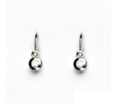 Zlaté dětské náušnice, růžový zirkon, bílé zlato, náušnice ze zlata, VE 178