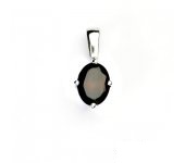 Zlatý přívěsek, bílé zlato,přívěšek s přírodním granátem zirkonem, VP 116