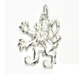 Zlatý přívěsek Český lev, bílé zlato, přívěšek ze zlata,  P 925