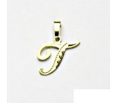 Zlatý přívěsek, žluté zlato,písmeno V, přívěšek ze zlata, 0,42 G
