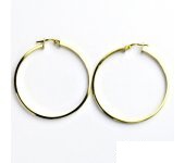 Zlaté náušnice, žluté zlato, kruhy, náušnice ze zlata, 4,63 g