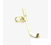 Zlatý přívěsek, žluté zlato, hokejka, P 421