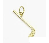 Zlatý přívěsek, žluté zlato, florbalka, P 422