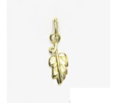 Zlatý přívěsek, žluté zlato, lístek, P 214
