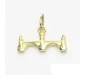 Zlatý přívěsek - Karlův most, žluté zlato