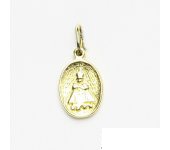 Zlatý přívěsek - medailonek, Pražské jezulátko, žluté zlato