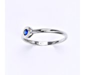 Prsten z bílého zlata 14 karátů se spinelem T 1133 