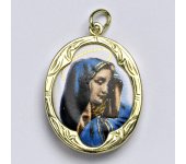 Zlatý přívěšek Madonka kameninová, žluté zlato, (MT), P 1013 madonka