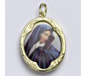 Zlatý přívěšek Madonka kameninová, žluté zlato, č.6   P 1013 madonka