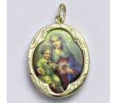 Zlatý přívěšek Madonka kameninová, žluté zlato, (L), P 1013 madonka