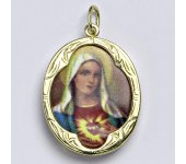 Zlatý přívěšek Madonka kameninová, žluté zlato, (G), P 1013 madonka