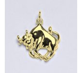 Zlatý přívěsek,znamení zvěrokruhu býk,žluté zlato,14 kt, P 982