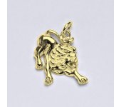 Zlatý přívěsek,znamení zvěrokruhu lev,žluté zlato,14 kt, P 982