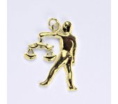 Zlatý přívěsek, znamení zvěrokruhu váha, žluté zlato,14 kt, P 941
