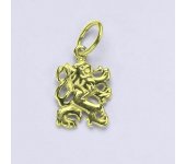 Zlatý přívěsek český lev, přívěsek ze zlata, žluté zlato,14 kt, P 826