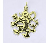 Zlatý přívěsek Český lev, žluté zlato,14 kt, P 844