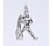 Zlatý přívěsek,znamení zvěrokruhu vodnář,bílé zlato,14 kt, P 982