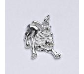 Zlatý přívěsek, znamení zvěrokruhu lev, bílé zlato,14 kt, P 982