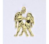 Zlatý přívěsek,znamení zvěrokruhu blíženci,žluté zlato,14 kt, P 982