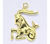Zlatý přívěsek, znamení zvěrokruhu kozoroh, žluté zlato,14 kt, P 941