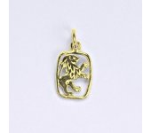 Zlatý přívěsek, znamení zvěrokruhu lev ,žluté zlato,14 kt, P 730