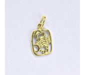 Zlatý přívěsek, znamení zvěrokruhu štír, žluté zlato,14 kt, P 730