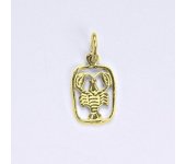 Zlatý přívěsek, znamení zvěrokruhu rak, žluté zlato,14 kt, P 730