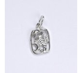 Zlatý přívěsek, znamení zvěrokruhu štír, bílé zlato,14 kt P 730