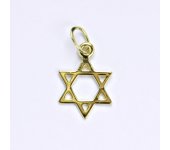 Zlatý přívěšek Davidova hvězda, žluté zlato, P 762