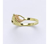 Prsten ze žlutého a červeného zlata. 1.05 g