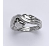 Zlatý prsten,bílé zlato 14 ct,váha 3,36 g, vel.55,5