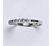Zlatý prsten, prstýnek, prsten ze zlata, bílé zlato, zirkon, váha 2,00 g, vel.53 