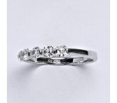 Zlatý prsten, prstýnek, prsten ze zlata, bílé zlato, zirkon, váha 2,27 g, vel.56 