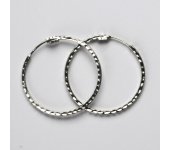 Zlaté náušnice, kruhy, náušnice ze zlata, bílé zlato, 1,95 g