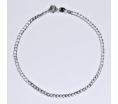 Zlatý náramek, náramek ze zlata, bílé zlato, náramek pancr, délka 20,5 cm, váha 1,96 g