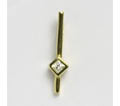 Zlatý přívěsek se zirkonem, přívěsky žluté  zlato 14 ct váha 1.25 g