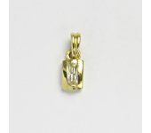 Zlatý přívěsek se zirkonem, přívěsky žluté  zlato 14 ct váha 0.76g 